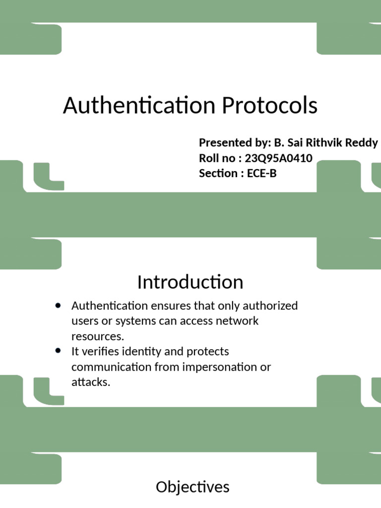 Authentication Protocols2 | PDF