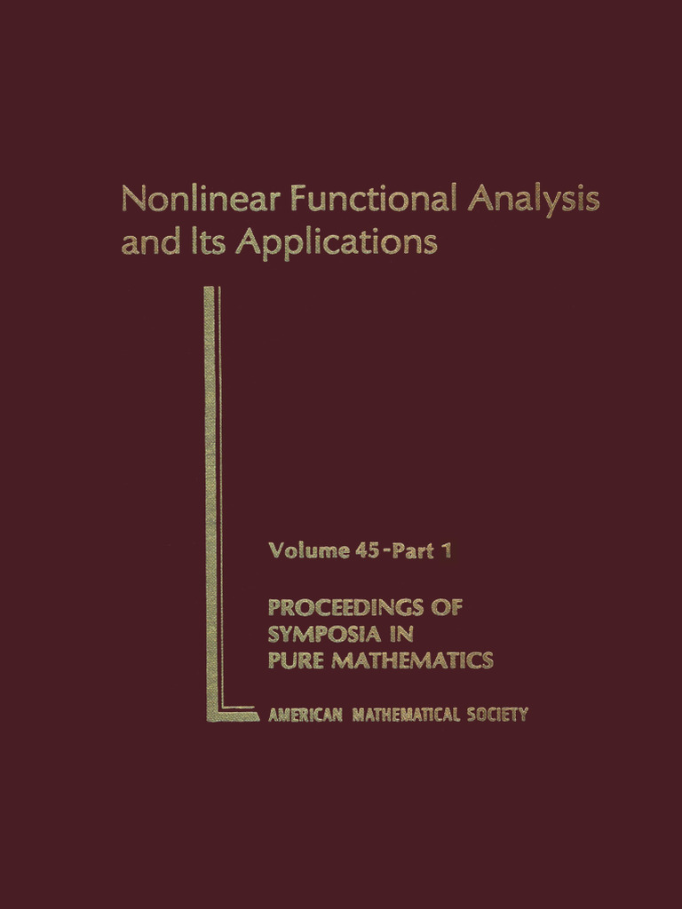 Nonlinear Functional Analysis Insights | PDF | Nonlinear System ...