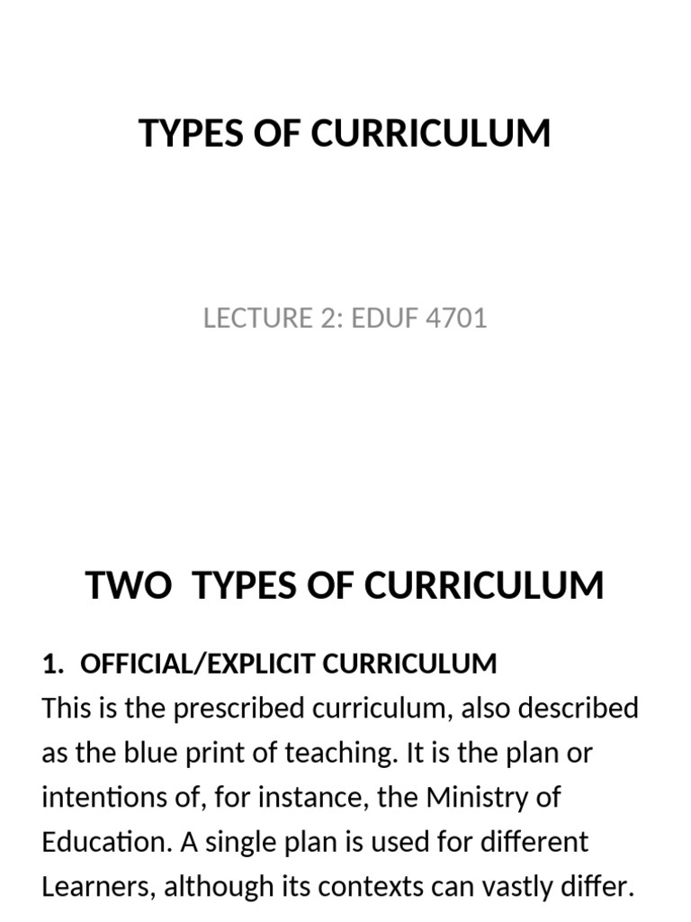 Understanding Official and Hidden Curriculum | PDF | Curriculum | Teachers