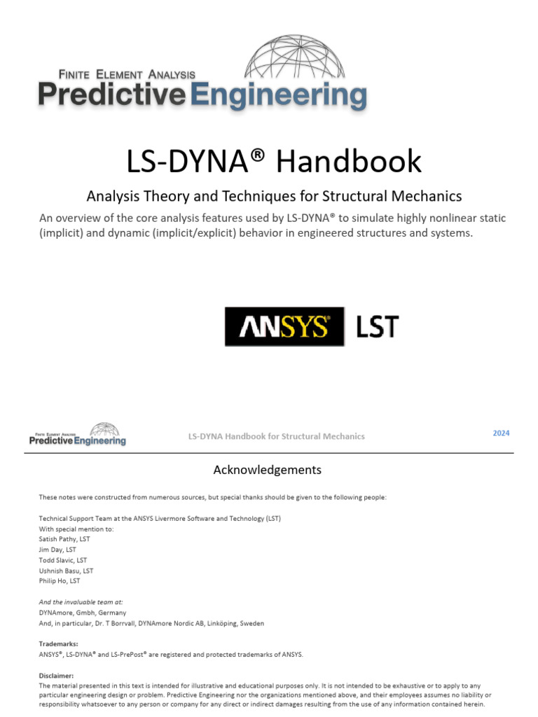 LS-DYNA Structural Mechanics Guide | PDF | Stress (Mechanics ...