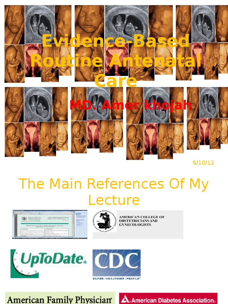 Evidence-Based Antenatal Care Guidelines | PDF | Pregnancy | Preterm Birth