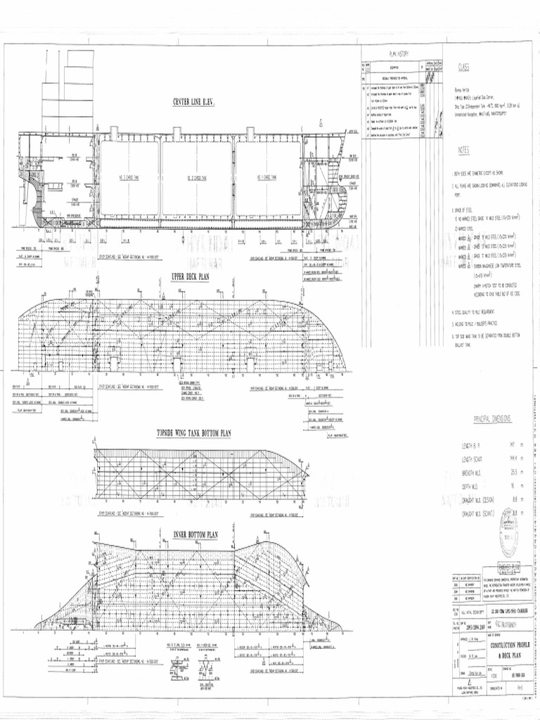 FH-03 Construction Profile & Deck Plan | PDF