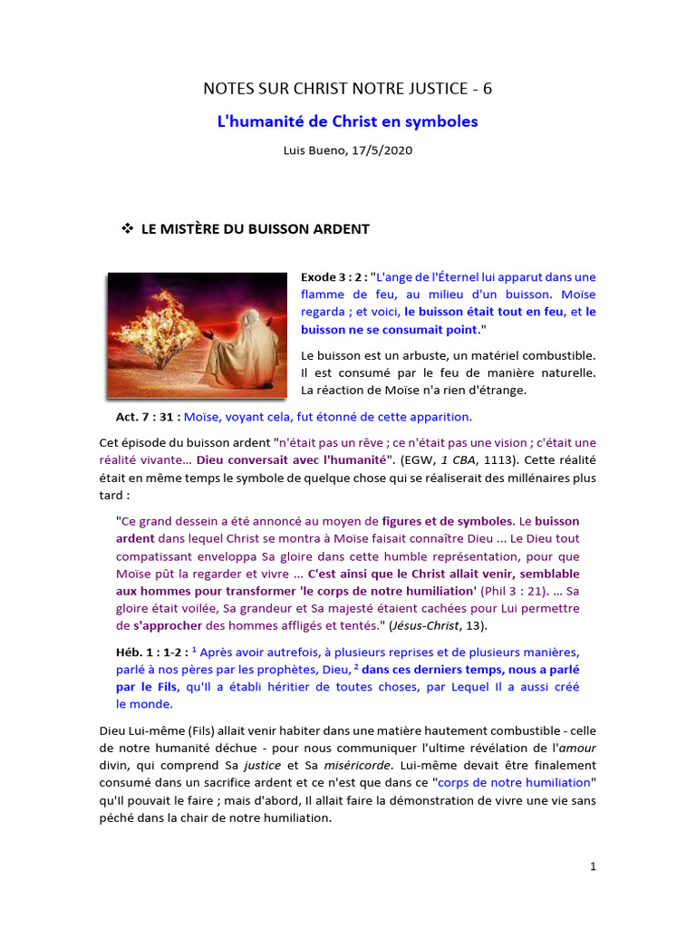 Le Mystère de l'Incarnation du Christ | PDF | Livre de Job | Dieu