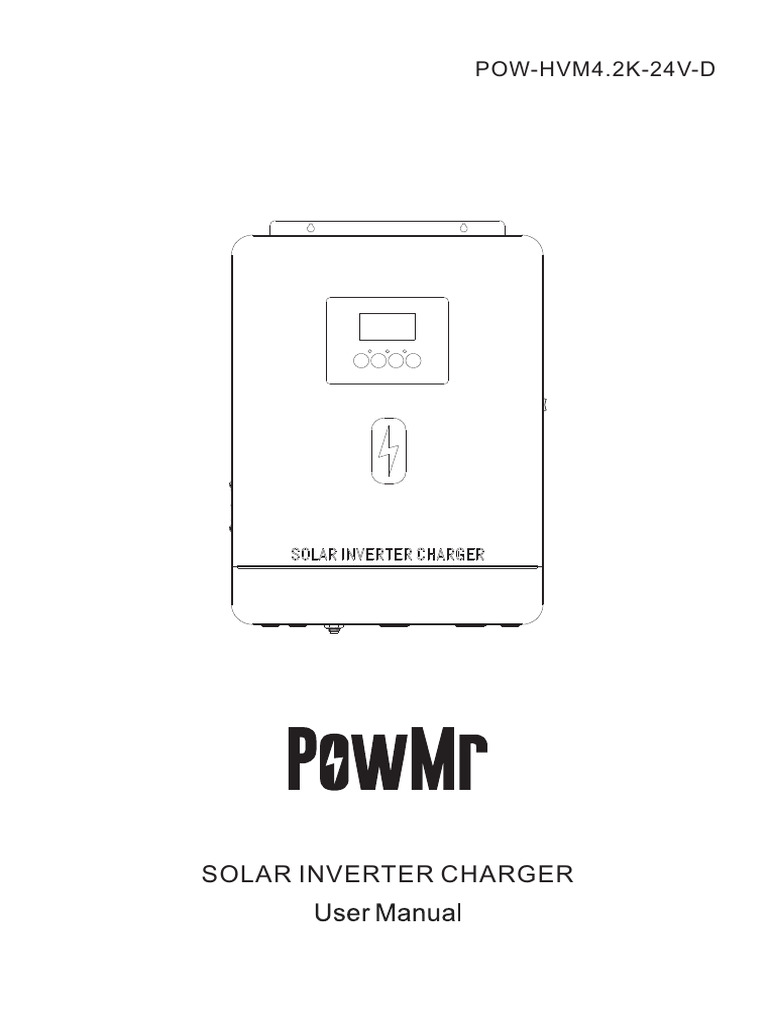 POW-HVM4.2K Solar Inverter Charger | PDF