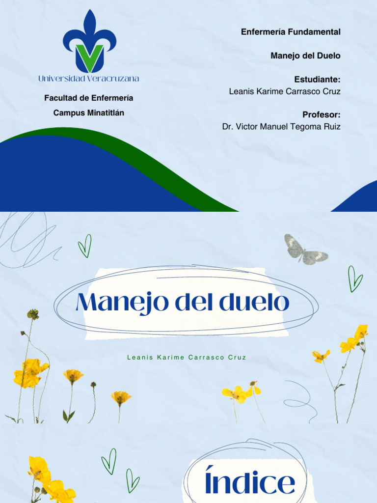 Manejo del Duelo en Enfermería | PDF | Dolor | Enfermería