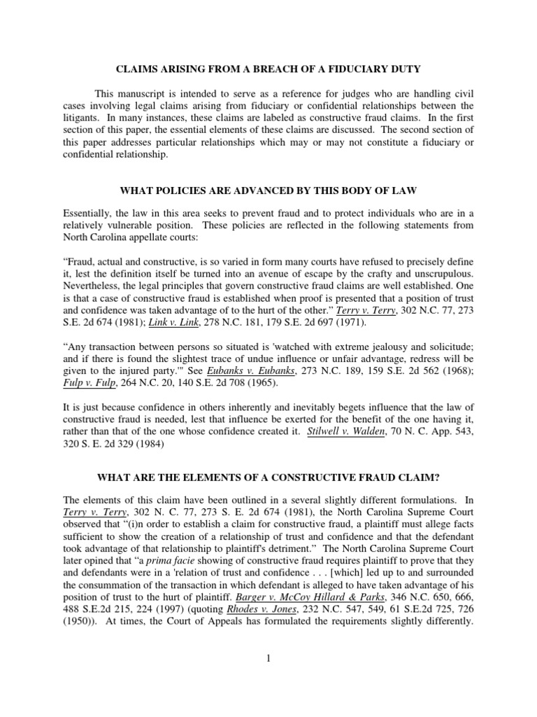 Breach of Fiduciary Duty Claims Fiduciary Negligence Free 30day