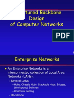 Structured Backbone Design of Computer Networks