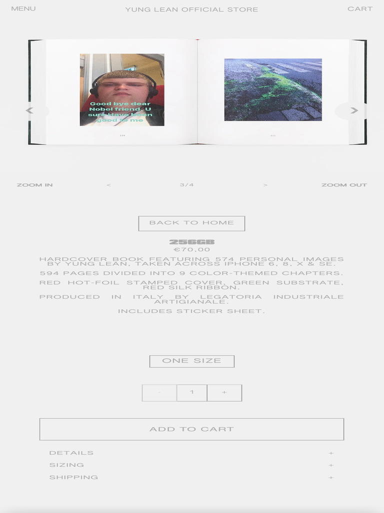 Yung Lean Photo Book: 574 Images | PDF