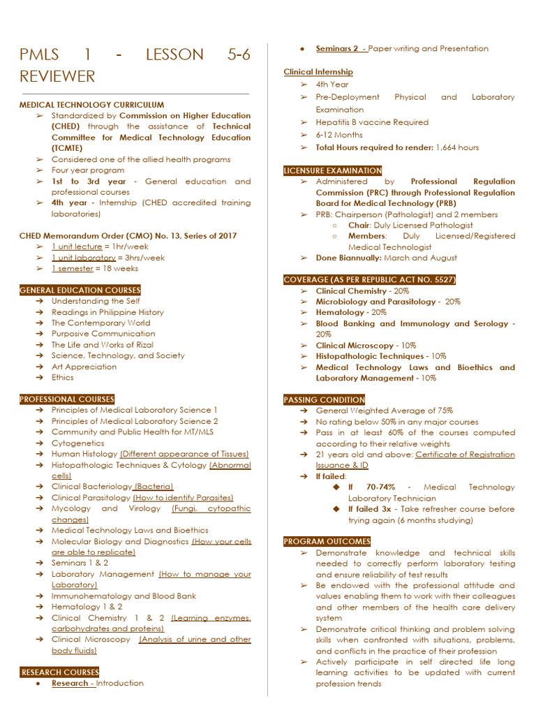 PMLS-1-LESSON-5-6 | PDF | Biology | Health Sciences