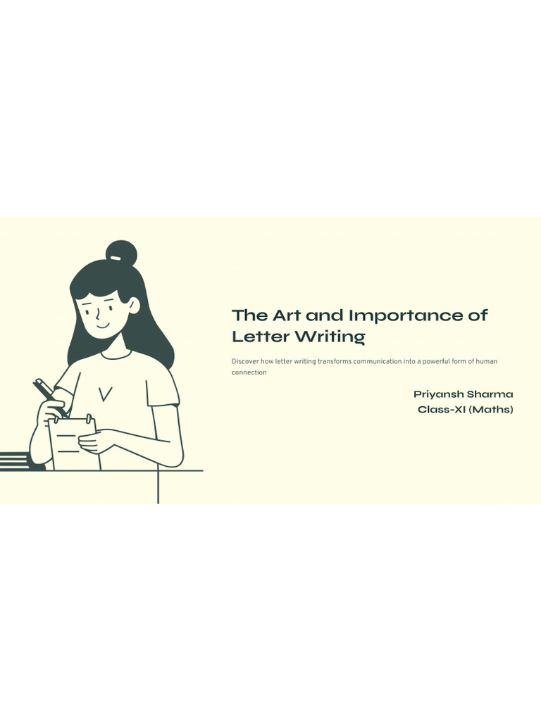 Importance of Letter Writing Skills | PDF | Communication | Human ...
