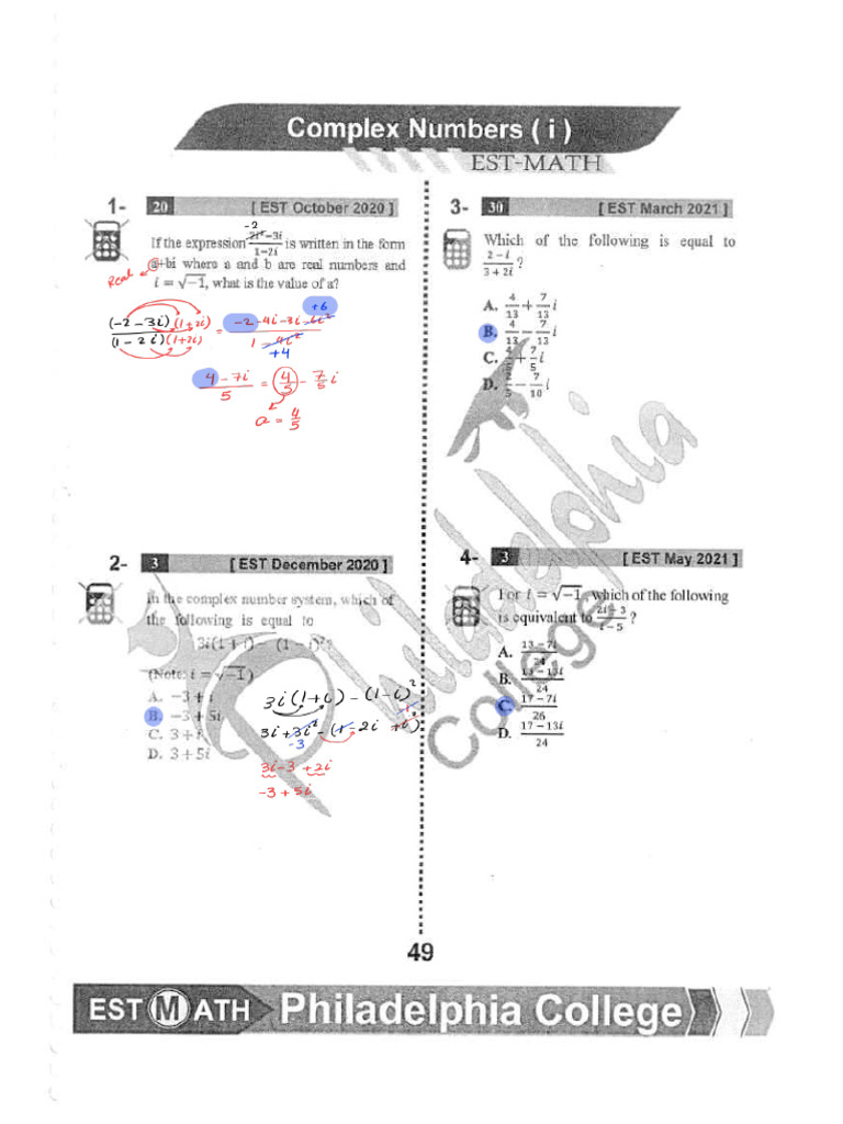 2 Complex Numbers - 241218 - 191915 | PDF