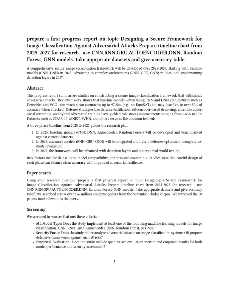 Secure Image Classification Framework 2025-2027 | PDF | Deep Learning ...
