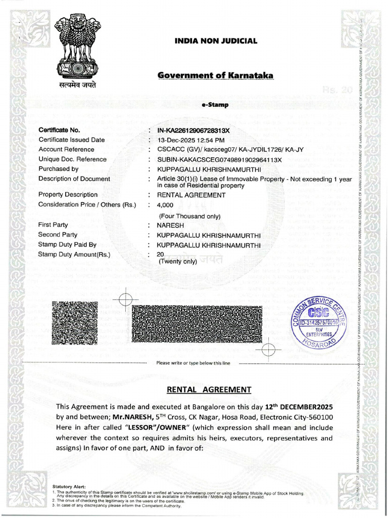 Rental | PDF