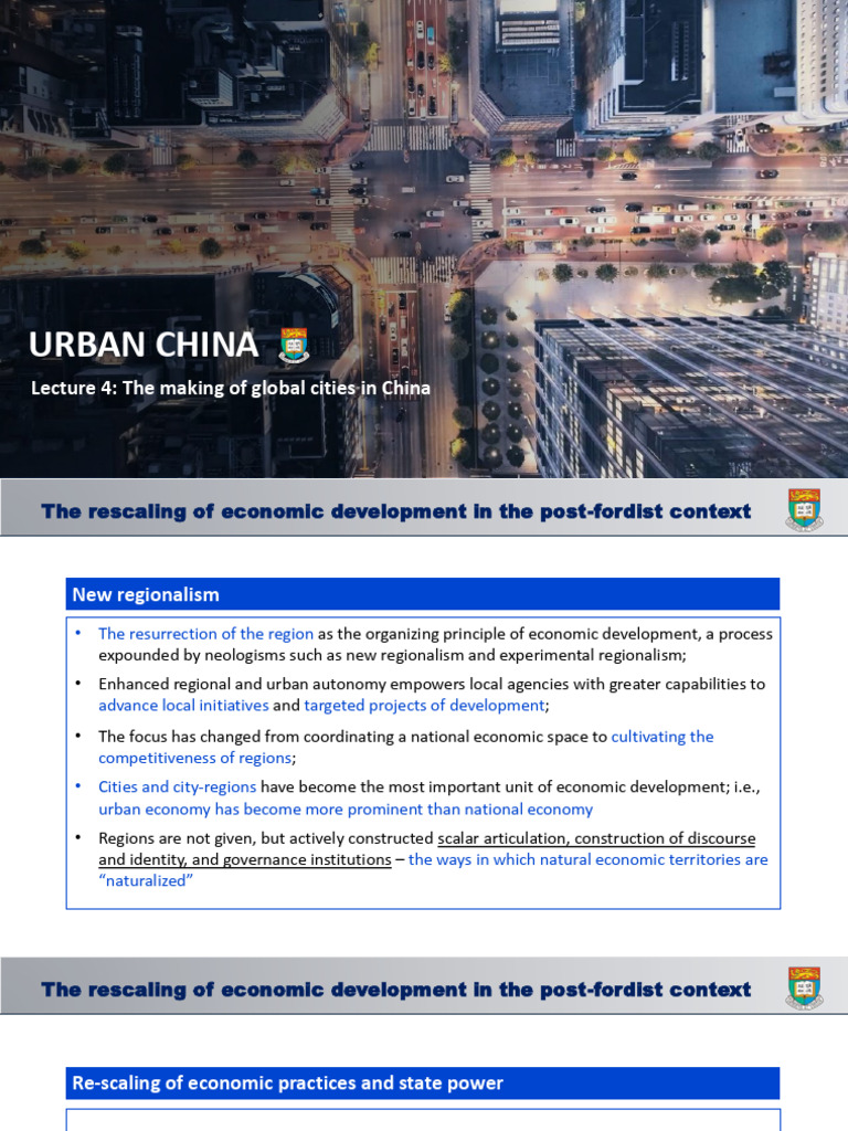 Global Cities and Economic Development in China | PDF | Shanghai | China