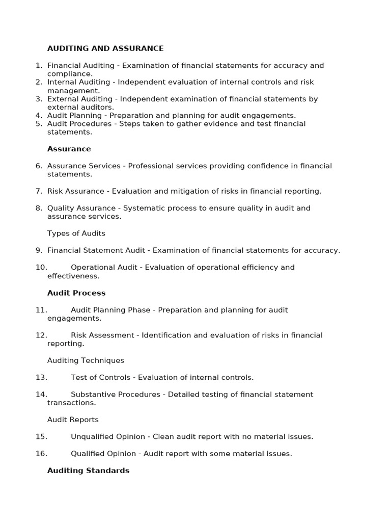 Auditing and Assurance Kic | PDF | Audit | Internal Control