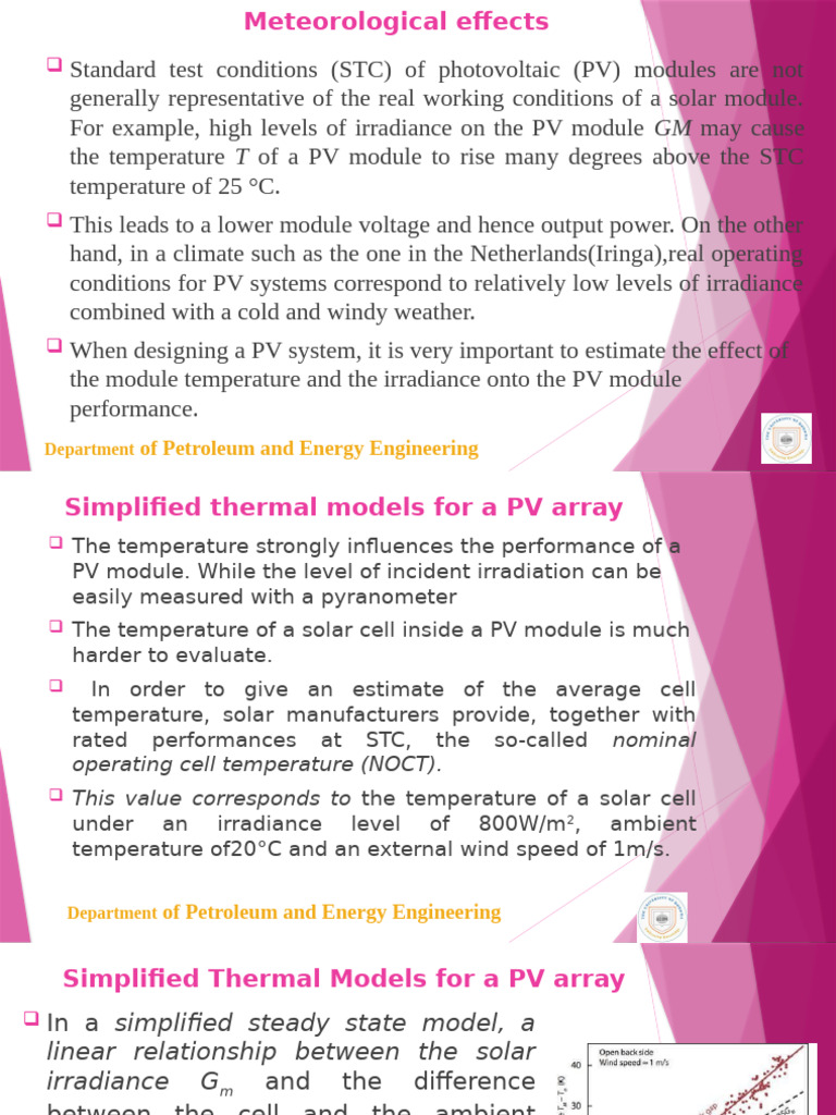 Impact of Temperature on PV Module Efficiency | PDF | Photovoltaics ...