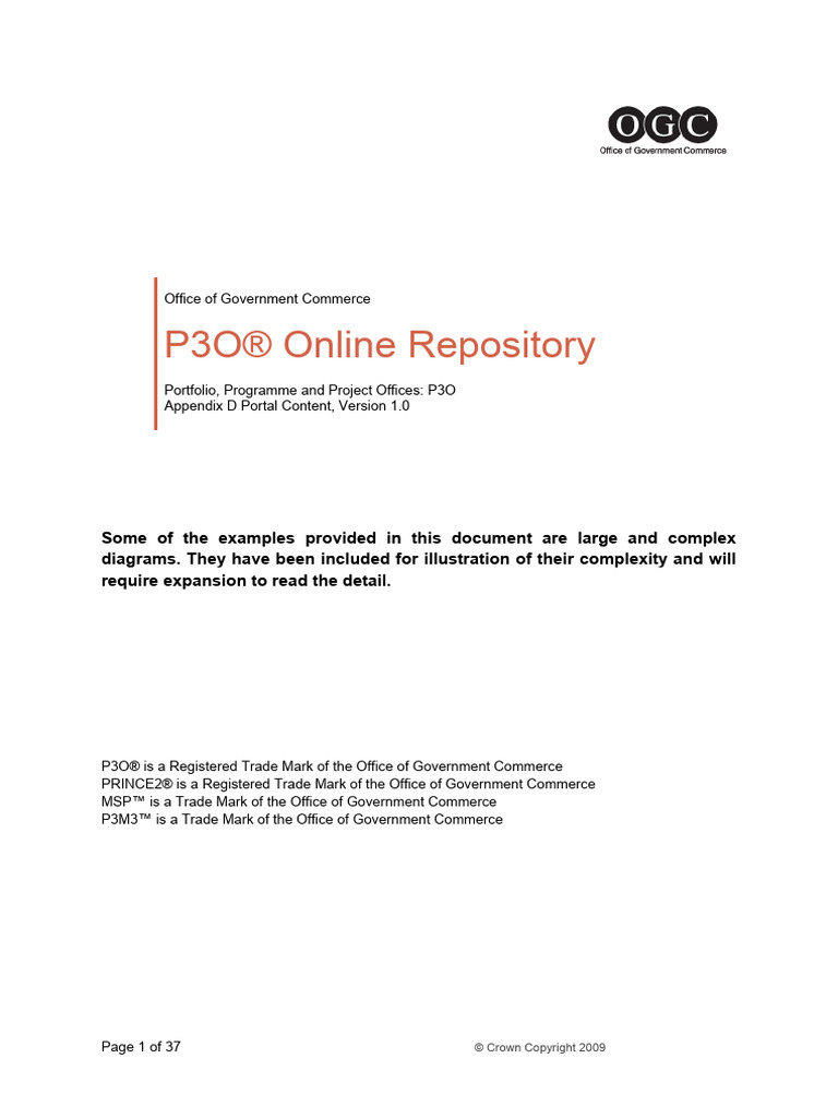 P3O® Framework and Management Tools | PDF | Governance | Business