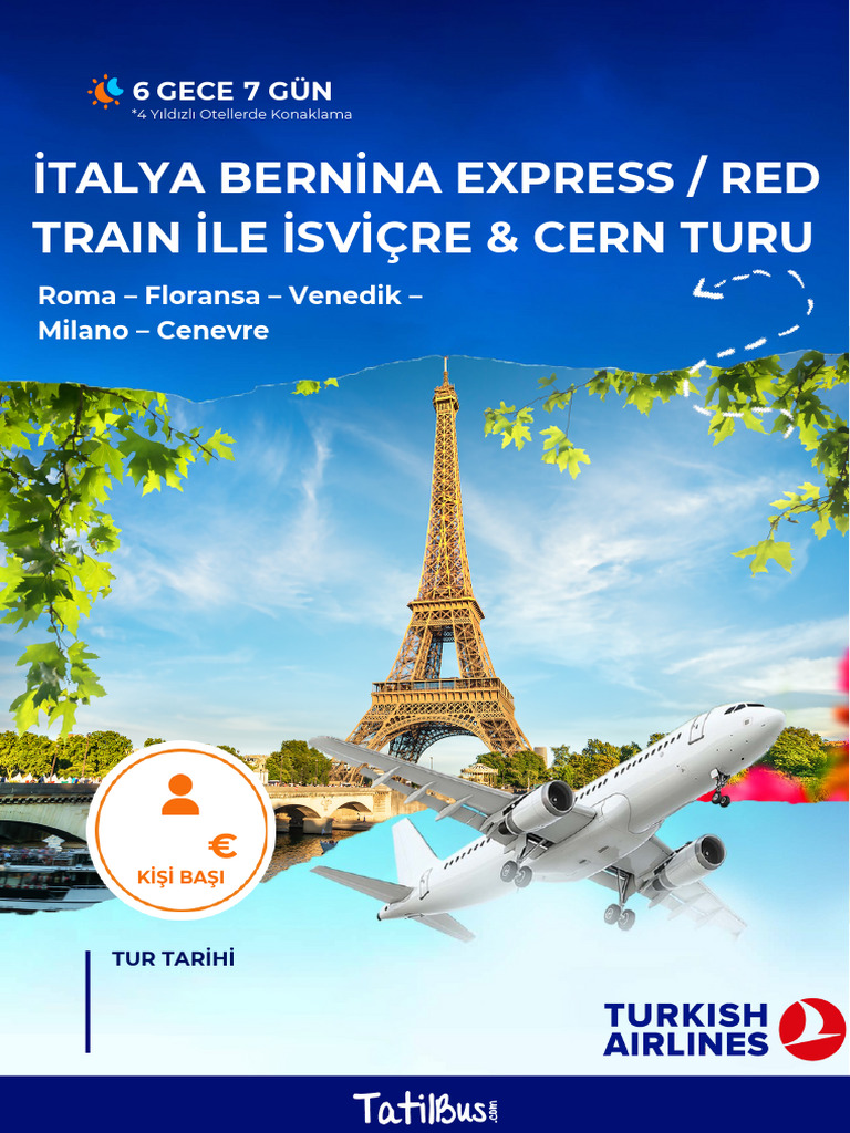 İtalya Berni̇na Express Red Train İle İsvi̇çre & Cern Turu | PDF