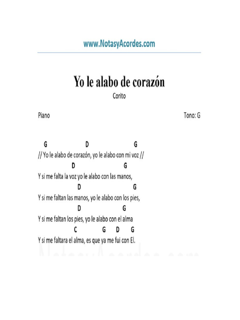 Yo Le Alabo de Co. | PDF