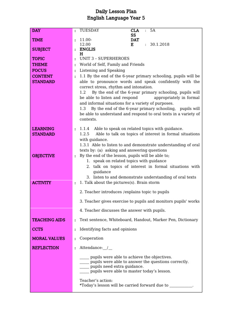 Unit 3 (Week 1)DONE | PDF | Teachers | Lesson Plan