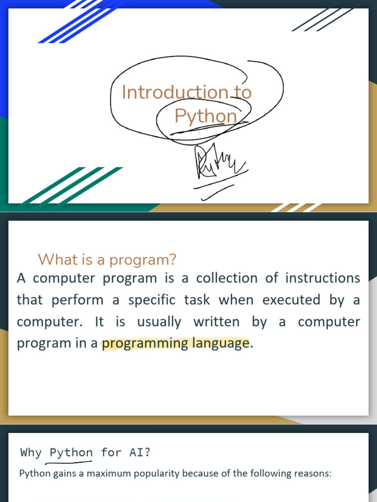 Python Basics for AI Programming | PDF