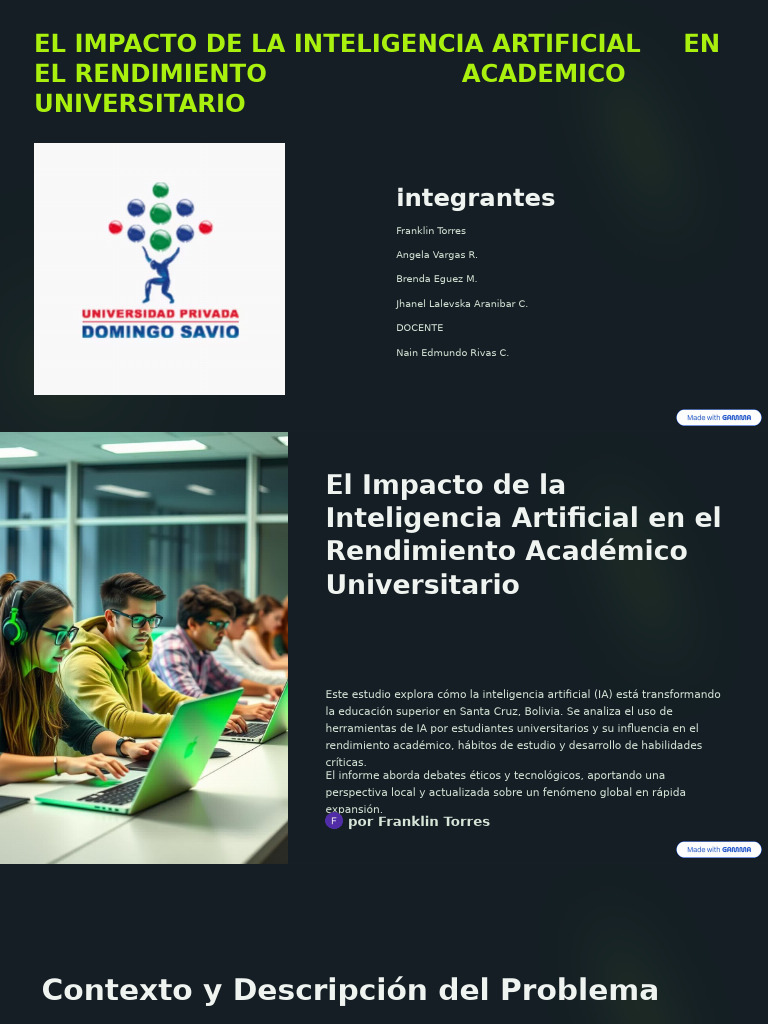 Impacto de la IA en el Rendimiento Universitario | PDF | Inteligencia ...