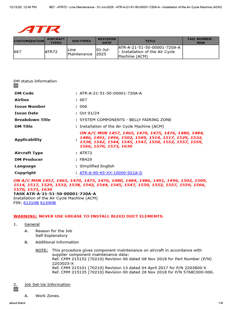 6E7 - ATR72 - Line Maintenance - 01-Jul-2025 - ATR-A-21!51!50-00001 ...