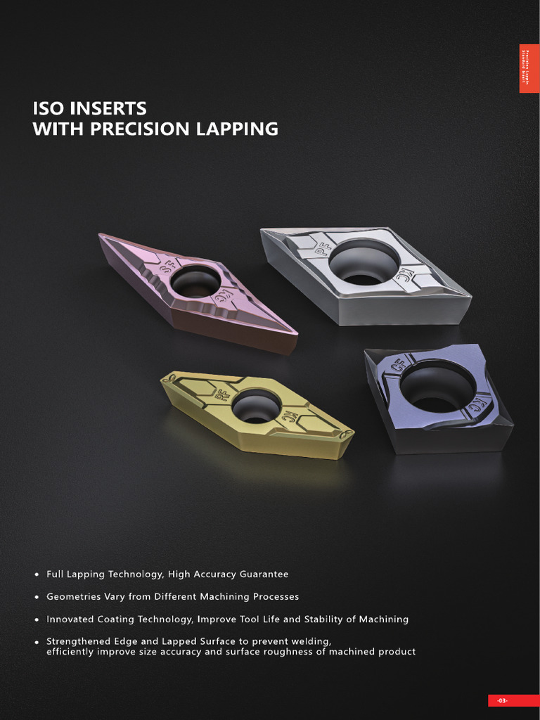 ISO Inserts With Precision Lapping | PDF