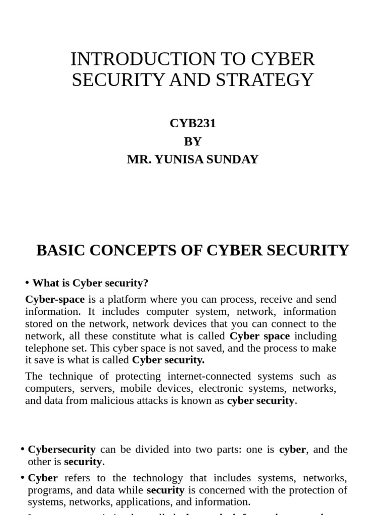 Cybersecurity Fundamentals and Strategies | PDF | Security | Computer ...
