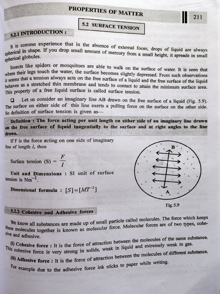Understanding Surface Tension in Liquids | PDF | Surface Tension | Liquids