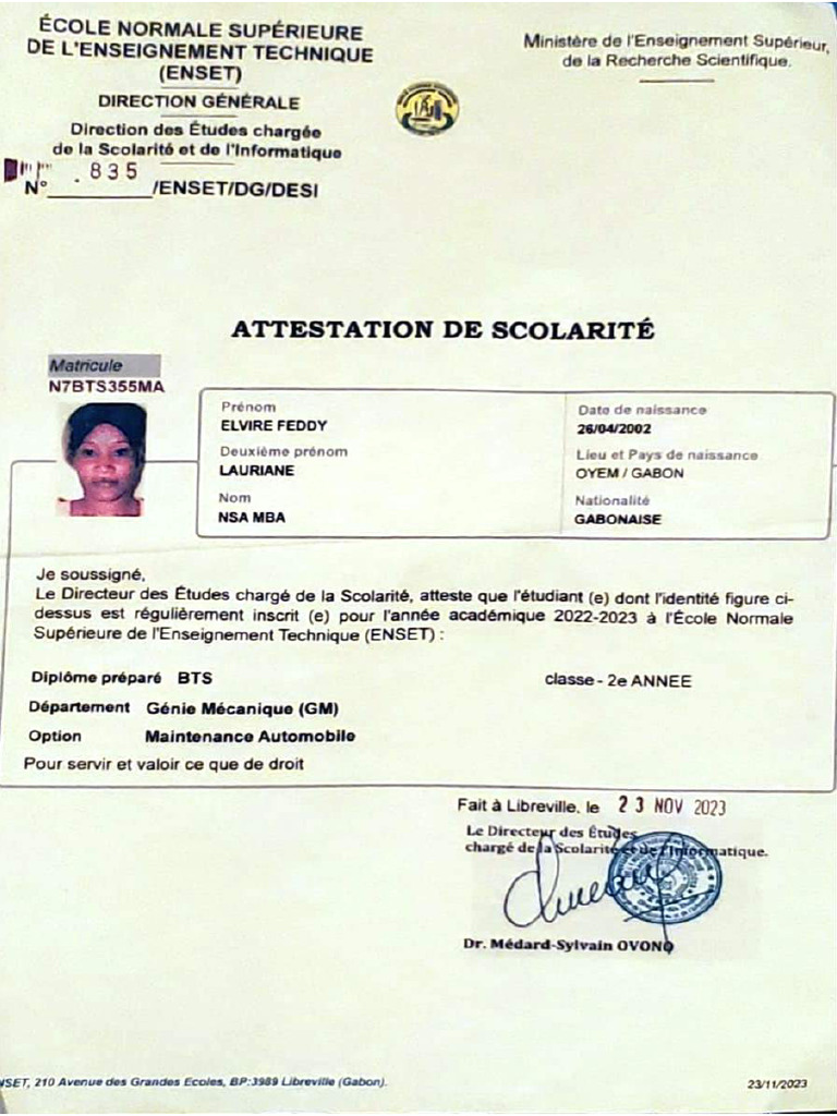 Attestation PDF | PDF