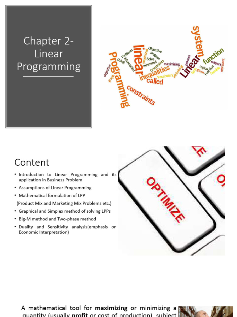 Chapter2 Linearprogramming 210831151001 | PDF | Mathematical ...