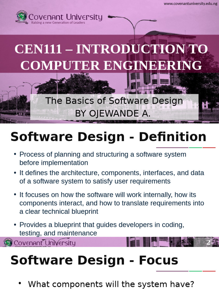 Software Design Fundamentals Explained | PDF | Unified Modeling ...
