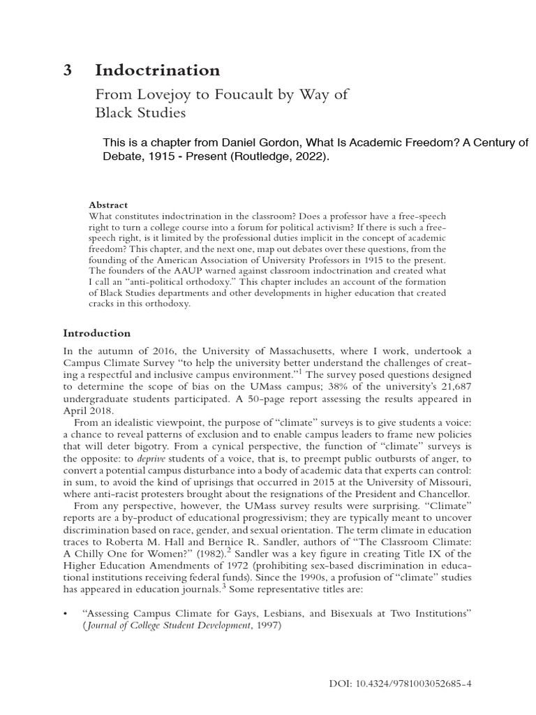 Classroom Indoctrination vs. Advocacy | PDF | Discrimination | Bias