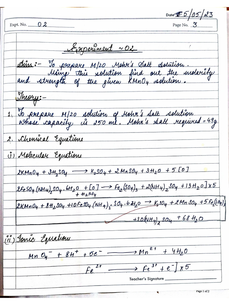 Experiment 3 | PDF