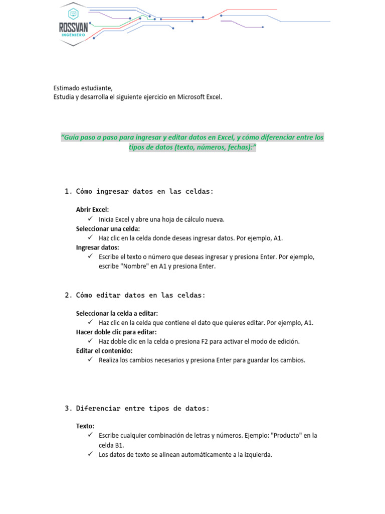 Ejercicio 2 | PDF | Microsoft Excel | Hoja de cálculo