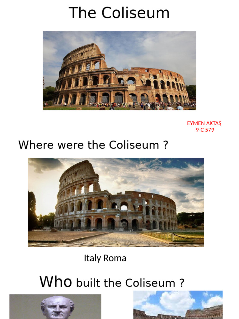 History of the Coliseum in Rome | PDF