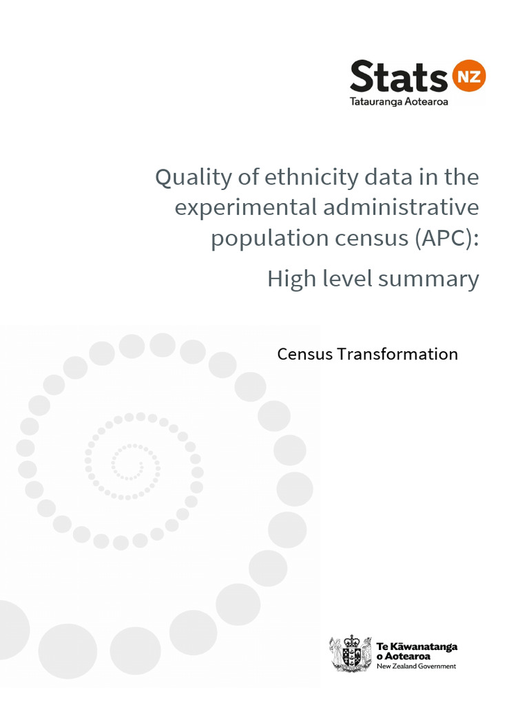 Quality of Ethnicity Data in the Experimental Administrative Population ...