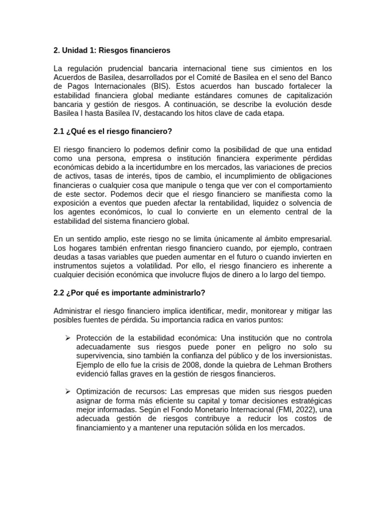 Riesgos Financieros y su Gestión Efectiva | PDF | Interés | Inflación