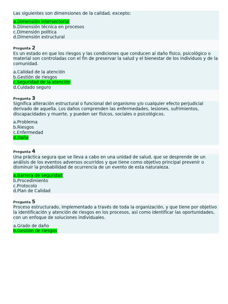 Dimensiones y Gestión de Riesgos en Salud | PDF