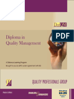 Diploma in Quality Management Program
