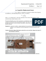 Electrical Blackbox: Capacitive Displacement Sensor: Experimental Competition: 14 July 2011 Problem 1