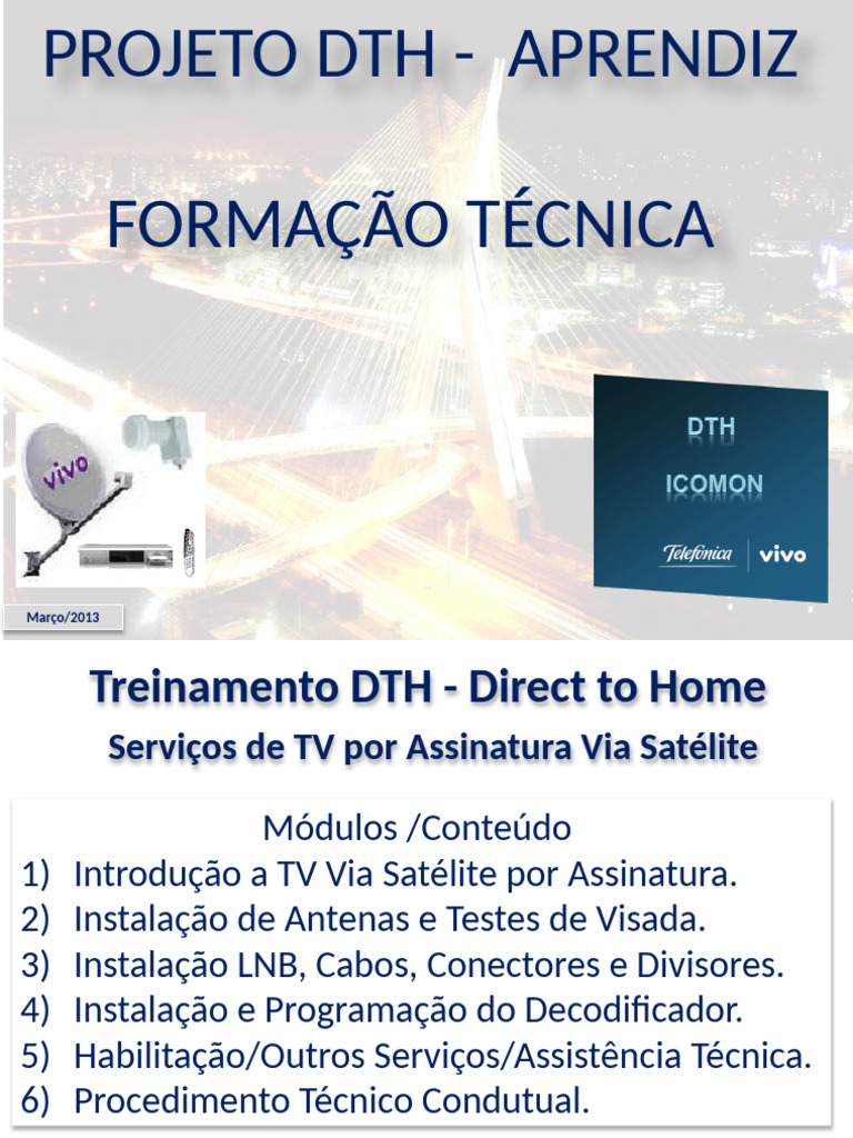 Treinamento para Instalador DTH | PDF | Televisão | Televisão por satélite