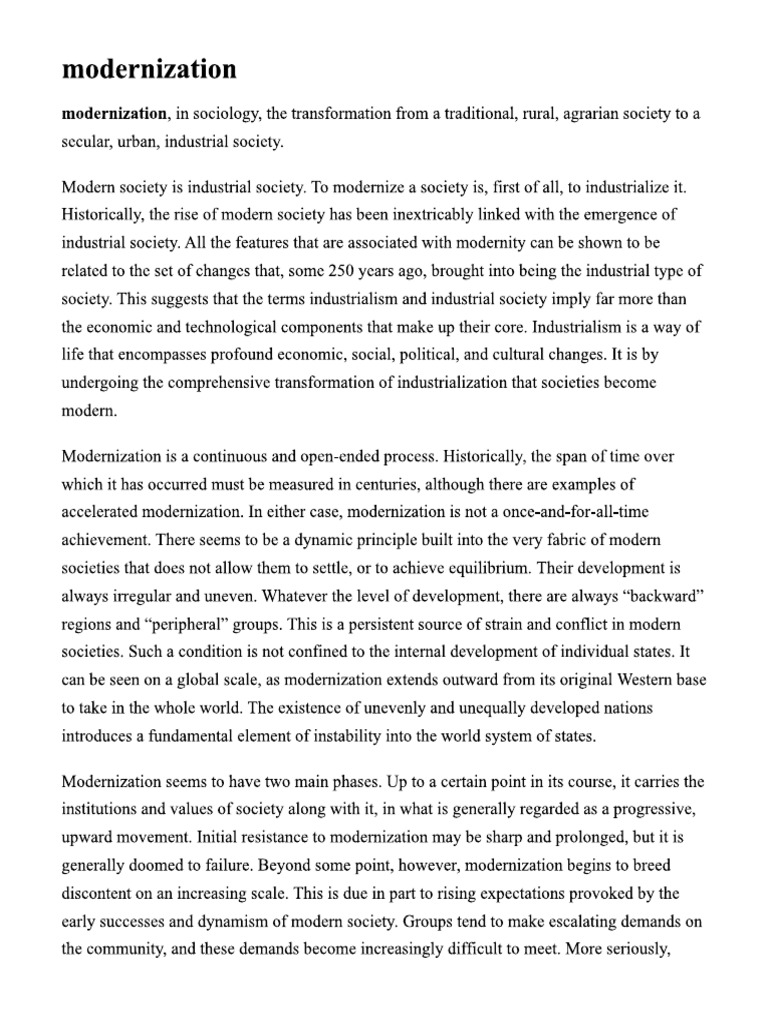 Modernization Maccropedia | PDF