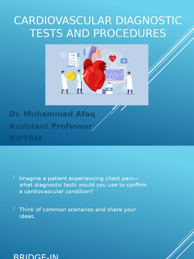 07-Cardiovascular Diagnostic Tests | PDF | Heart | Echocardiography