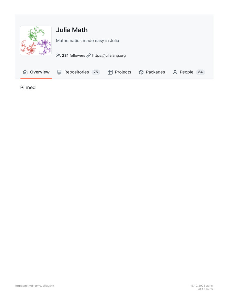 Julia Math: Open Source Libraries | PDF | Fast Fourier Transform ...