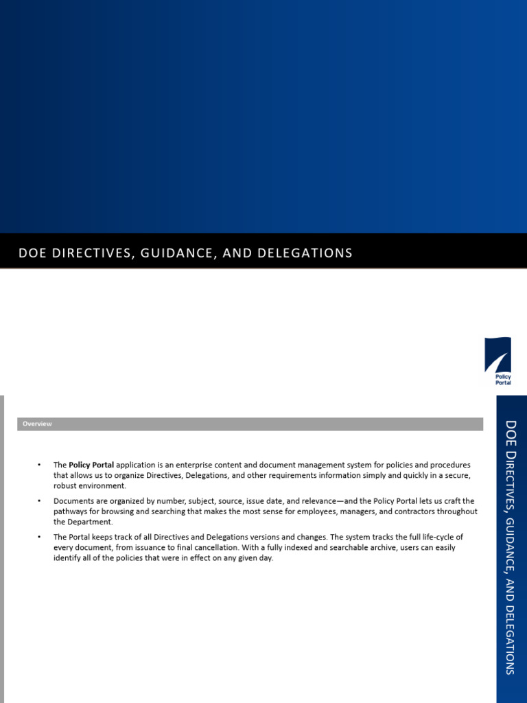 DOE Directives Portal 20211014 | PDF | Computing | Information Technology