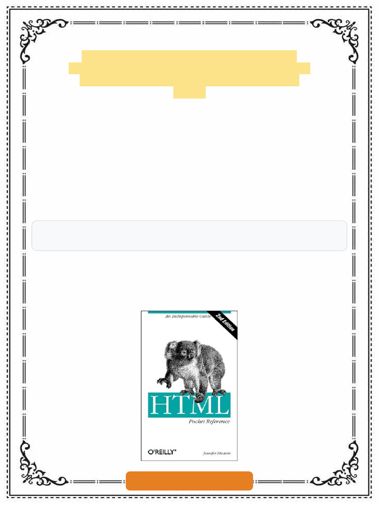 HTML XHTML Pocket Reference Quick Comprehensive Indispensible Fourth ...