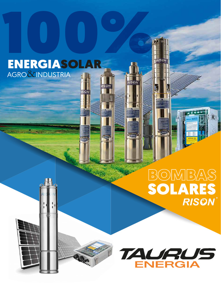 Folleto Bombas Baja | PDF | Panel solar | Energía solar