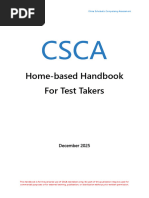 CSCA Mathematics Exam Syllabus 2025 | PDF